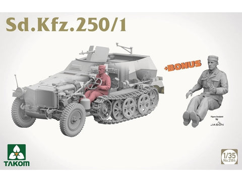 Takom Sd.Kfz.250/1 1/35 vokiečių pusvikšris – plastikinis modelis (2184)