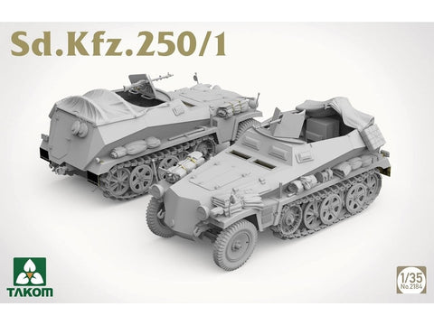 Takom Sd.Kfz.250/1 1/35 vokiečių pusvikšris – plastikinis modelis (2184)