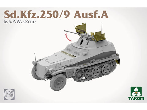 Takom lengvasis šarvuotis Sd.Kfz. 250/9 Ausf. A su 2 cm pabūklu 1/35 2213