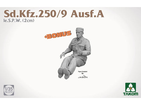 Takom lengvasis šarvuotis Sd.Kfz. 250/9 Ausf. A su 2 cm pabūklu 1/35 2213