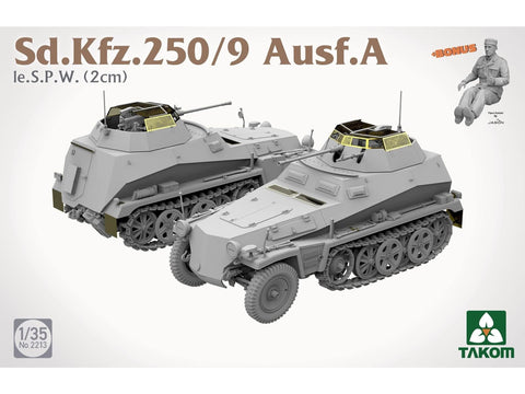 Takom lengvasis šarvuotis Sd.Kfz. 250/9 Ausf. A su 2 cm pabūklu 1/35 2213