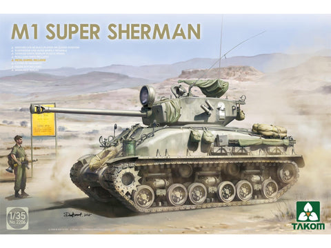 Takom M1 Super Sherman 1/35 plastikinis tanko modelis (2206)