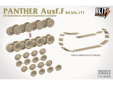 Surenkamas tanko modelis Panther Ausf. F Schmalturm Sd.Kfz. 171 Takom 35003