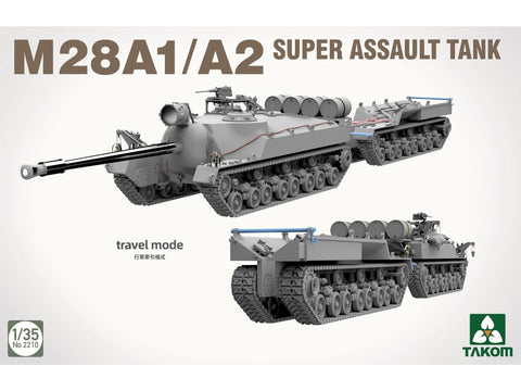 Takom M28A1/A2 Super Assault Tank 1/35 surenkamas modelis 14+