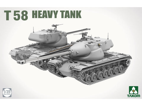 Takom T58 sunkusis tankas 1/35 plastikinis modelio rinkinys