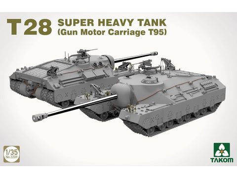Takom T28/T95 super sunkus tankas 1:35 – detalus surenkamas modelis