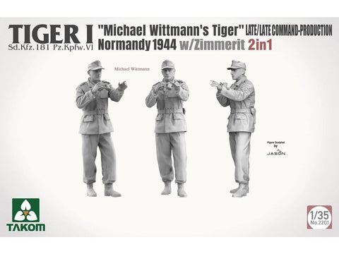 Tiger I vėlyvasis tanko modelis 1/35, Normandija 1944, su Zimmerit