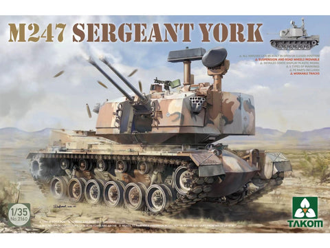 Takom M247 Sergeant York 1/35 plastikinis karinis surenkamas modelis