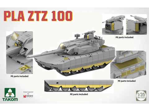 Takom PLA ZTZ-100 tanko modelis 1:35 plastikinis rinkinys