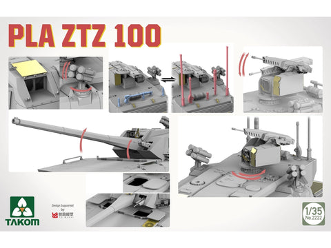 Takom PLA ZTZ-100 tanko modelis 1:35 plastikinis rinkinys