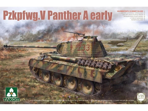 Takom Panther Ausf. A Early 1/35 vokiečių tanko surenkamas modelis