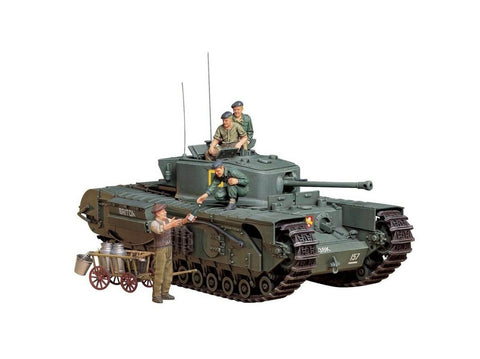 Tamiya Churchill Mk.VII britų tankas 1/35 – plastikinis surinkimo rinkinys