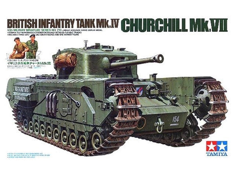 Tamiya Churchill Mk.VII britų tankas 1/35 – plastikinis surinkimo rinkinys