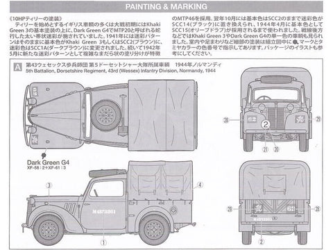 Tamiya British Light Utility Car 10HP 1/35 plastikinis modelio rinkinys (35308)