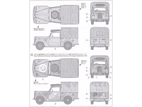 Tamiya British Light Utility Car 10HP 1/35 plastikinis modelio rinkinys (35308)