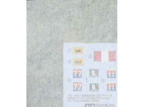 Tamiya Achilles M10 17pdr britų tankų naikintuvas 1/35 plastikinis modelis