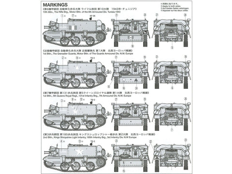 Tamiya 1/35 Britų Universal Carrier Mk.II žvalgybos šarvuotis