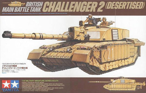 Tamiya Challenger 2 britų kovos tankas 1/35 surenkamas modelis 35274