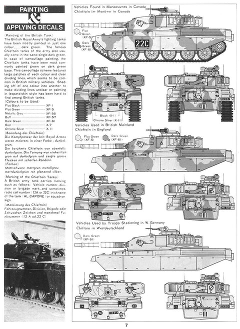 Tamiya Chieftain Mk.V britų tankas 1/35, plastikinis modelis 35068
