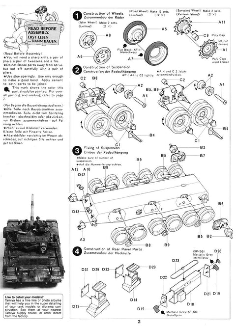 Tamiya Chieftain Mk.V britų tankas 1/35, plastikinis modelis 35068