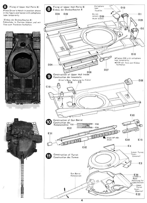 Tamiya Chieftain Mk.V britų tankas 1/35, plastikinis modelis 35068