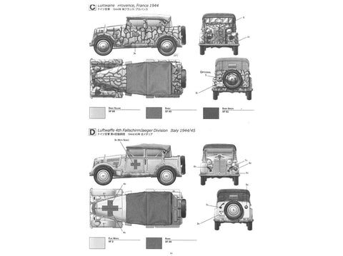 Tamiya 508CM Coloniale štabo automobilis 1/35 plastikinis rinkinys