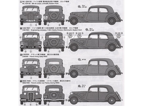 Tamiya Citroen Traction 11CV 1/48 – plastikinis surenkamas modelis