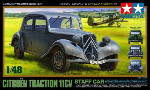 Tamiya Citroen Traction 11CV 1/48 – plastikinis surenkamas modelis