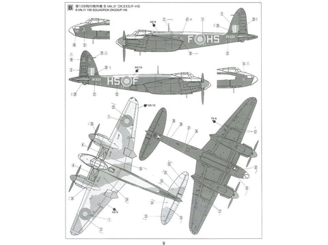 Tamiya De Havilland Mosquito B Mk.IV 1/72 plastikinis lėktuvas