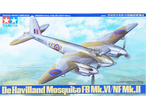 Tamiya De Havilland Mosquito FB Mk.VI/NF Mk.II 1/48 plastikinis modelis 61062
