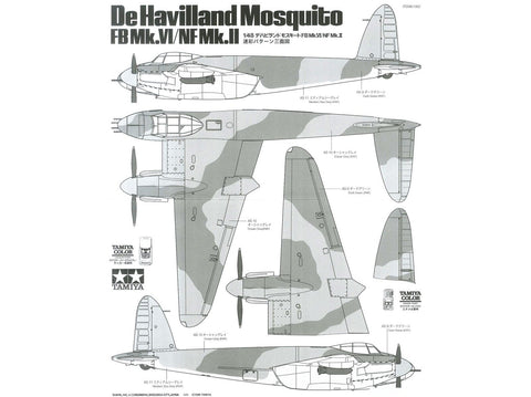 Tamiya De Havilland Mosquito FB Mk.VI/NF Mk.II 1/48 plastikinis modelis 61062