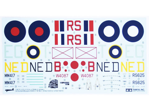 Tamiya De Havilland Mosquito FB Mk.VI/NF Mk.II 1/48 plastikinis modelis 61062