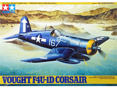 Tamiya Vought F4U-1D Corsair 1/48 plastikinis surenkamas lėktuvo modelis