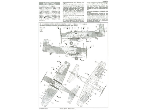 Tamiya Douglas A-1J Skyraider USAF 1/48 surenkamas plastikinis modelis