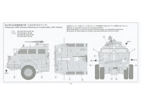 Tamiya M26 šarvuotas tankų vilkikas, 1/35, 35244