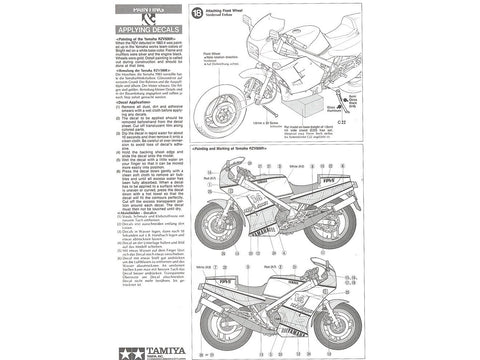 Tamiya Yamaha RZV500R 1:12 plastikinis surenkamas motociklo modelis