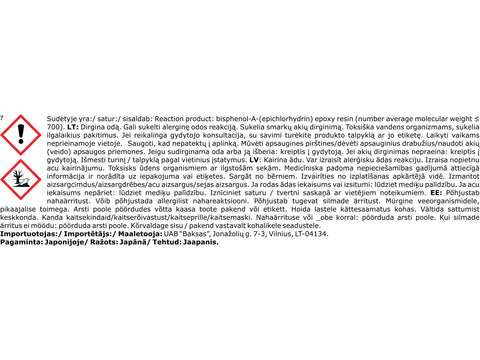 Tamiya greitai džiūstantis epoksidinis glaistas 25 g (87051)