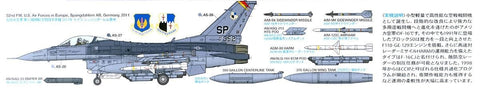 F-16CJ Fighting Falcon naikintuvo plastikinis modelis 1/72
