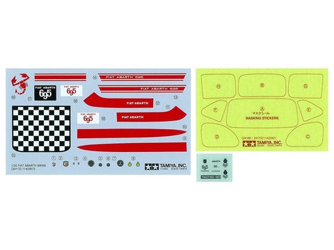 Tamiya Fiat Abarth 695 SS 1/24 plastikinis surinkimo rinkinys (24173)