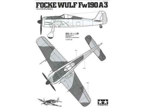 Tamiya Focke-Wulf Fw 190 A-3 1/48 naikintuvo plastikinis modelis