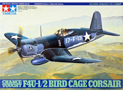Tamiya F4U-1/2 Corsair Bird Cage 1/48 lėktuvo modelis