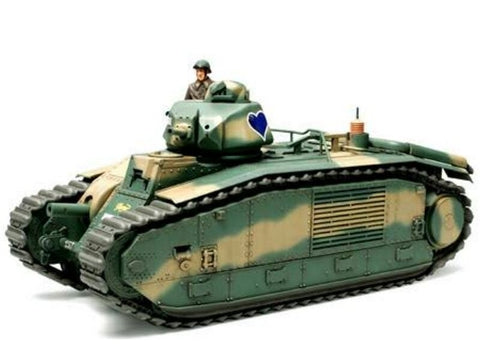 Tamiya prancūzų tankas B1 bis 1/35 plastikinis surenkamas modelis
