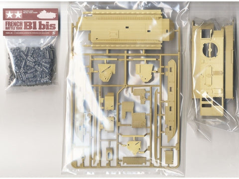 Tamiya prancūzų tankas B1 bis 1/35 plastikinis surenkamas modelis