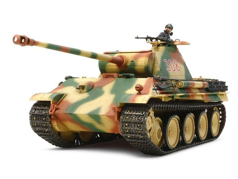 Tamiya Vokiečių tankas Panther Ausf. G ankstyvos gamybos 1/35 su varikliu