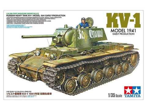 Tamiya KV-1 sovietinis sunkusis tankas, 1/35 plastikinis rinkinys