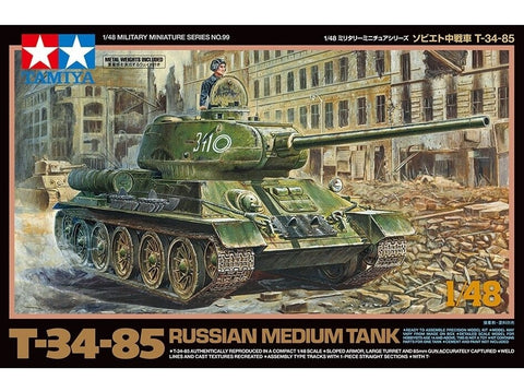 Tamiya T-34-85 1/48 plastikinis surenkamas tanko modelis (32599)