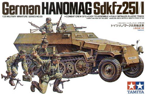 Tamiya Vokiečių Hanomag Sd.Kfz. 251/1 1:35 plastiko modelio rinkinys