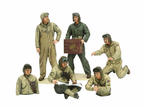 Tamiya JAV tankų įgulos figūrėlės, Europos frontas, 1/35 (35347)