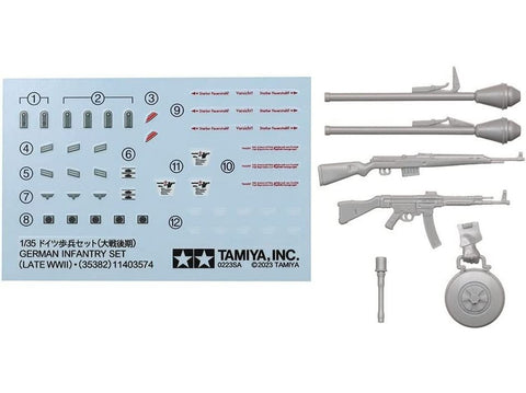 Tamiya vokiečių pėstininkai vėlyvasis WWII, 1/35 figūrėlių rinkinys