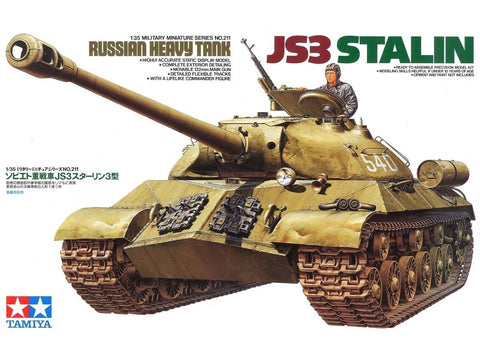 Tamiya IS-3 Stalinas 1/35 surenkamas plastikinis tanko modelis 35211